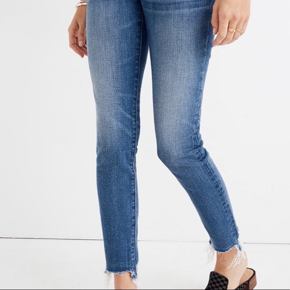Madewell 9” high rise skinny crop jeans